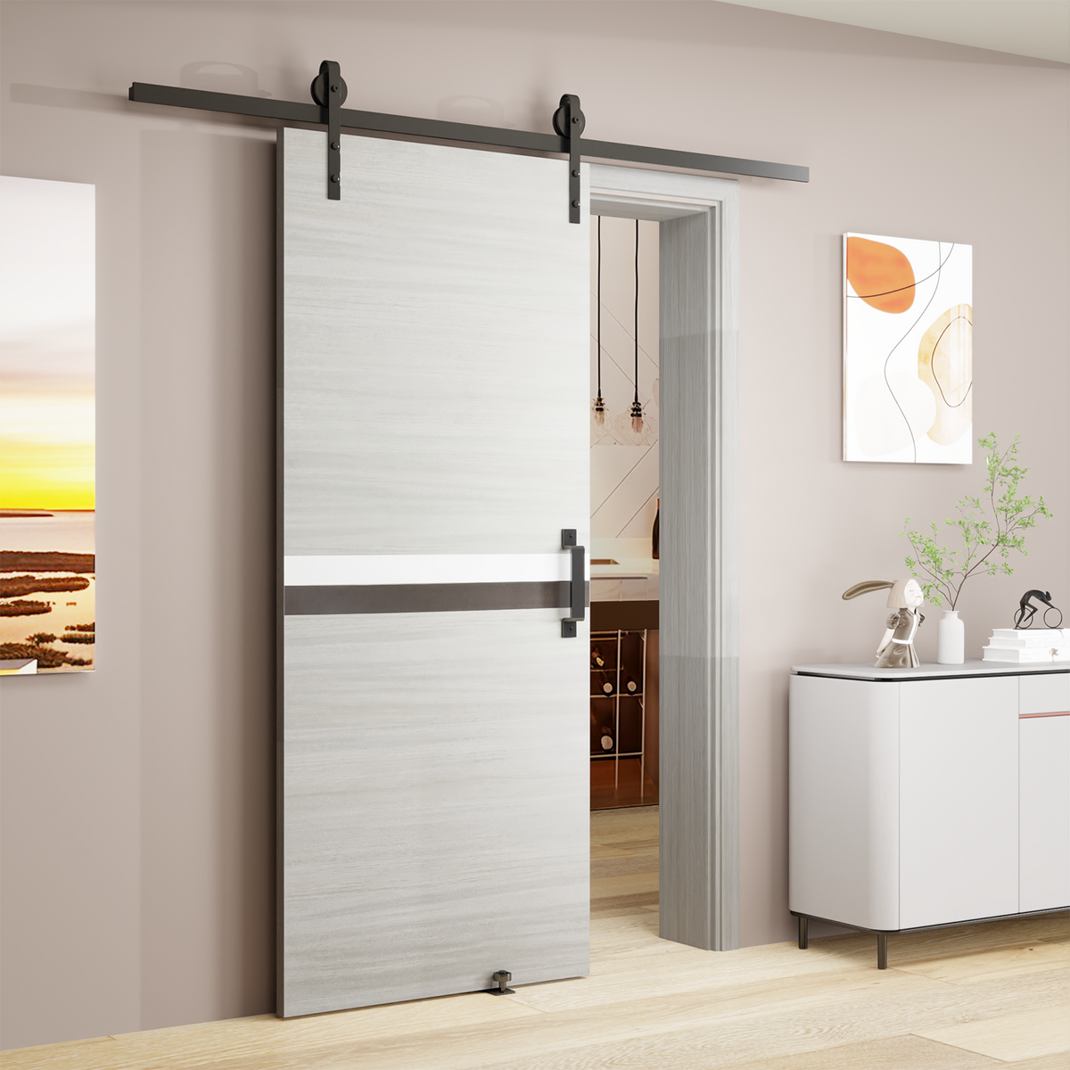 Crazy Elf 28"x84" Melamine Integrated Door Slab by HouseOfZazla
