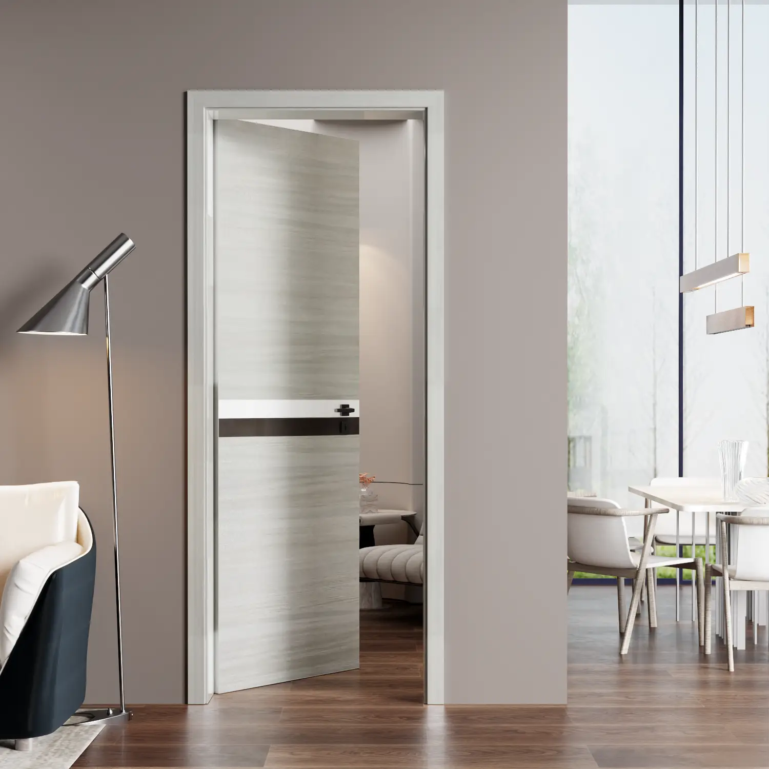 Crazy Elf 36"x80" Melamine Integrated Door Slab by HouseOfZazla