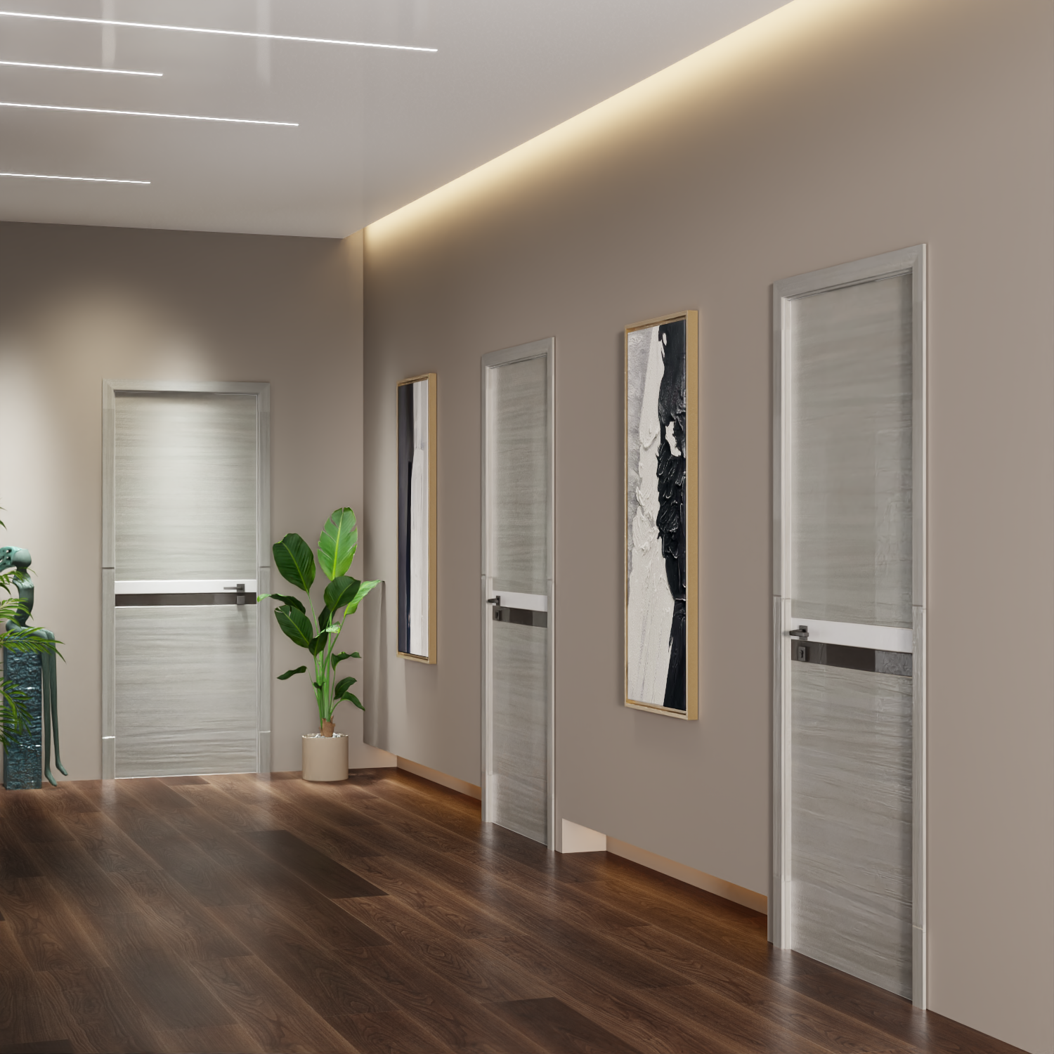 Crazy Elf 36"x80" Melamine Integrated Door Slab by HouseOfZazla