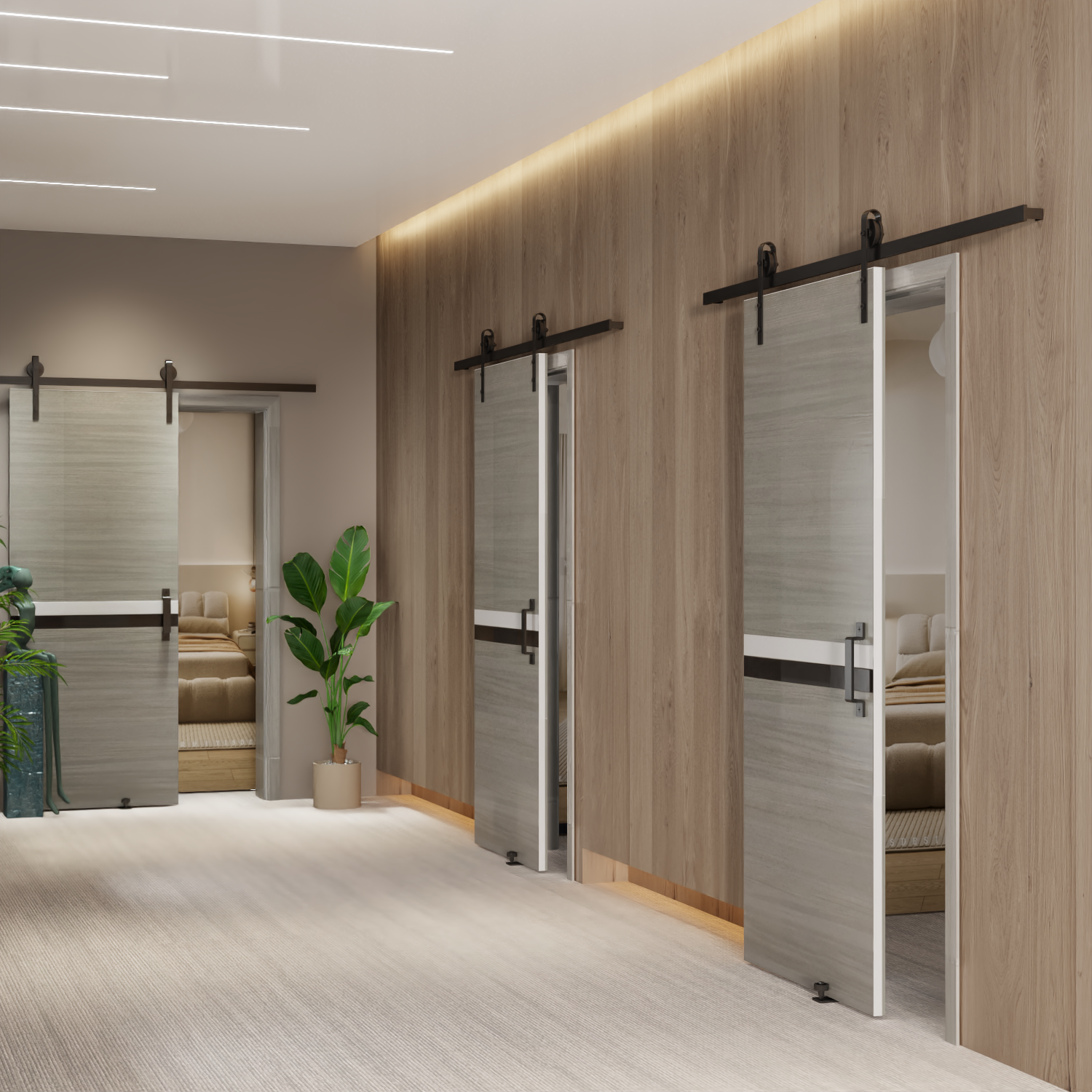Crazy Elf 36"x80" Melamine Integrated Door Slab by HouseOfZazla