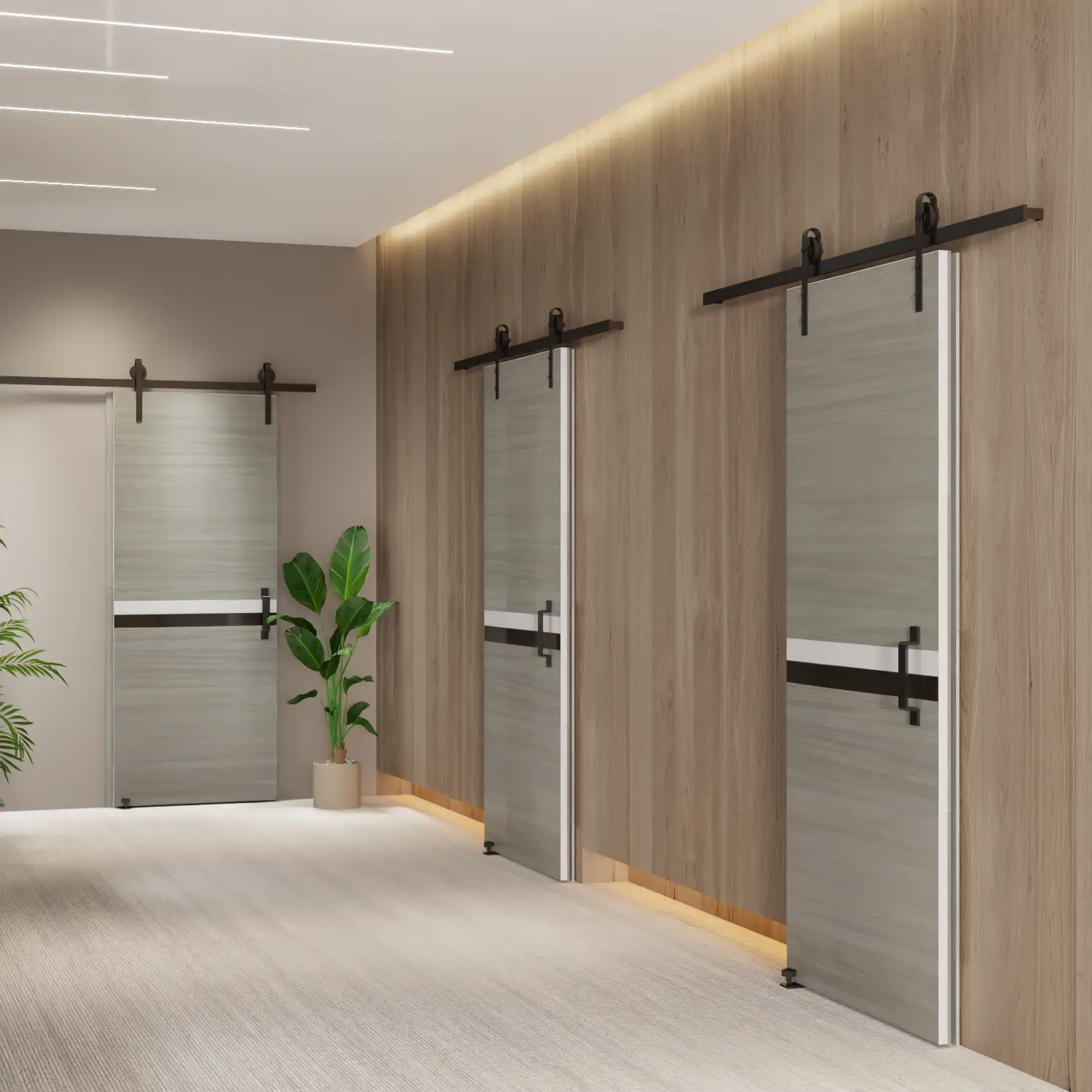 CRAZY ELF 24" x 80" Melamine Integrated Door Slab by HouseOfZazla
