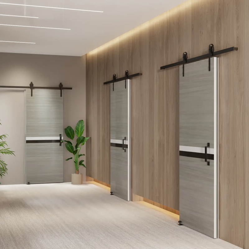 CRAZY ELF Melamine Integrated Door Slab with Sliding Track Kit by HouseOfZazla