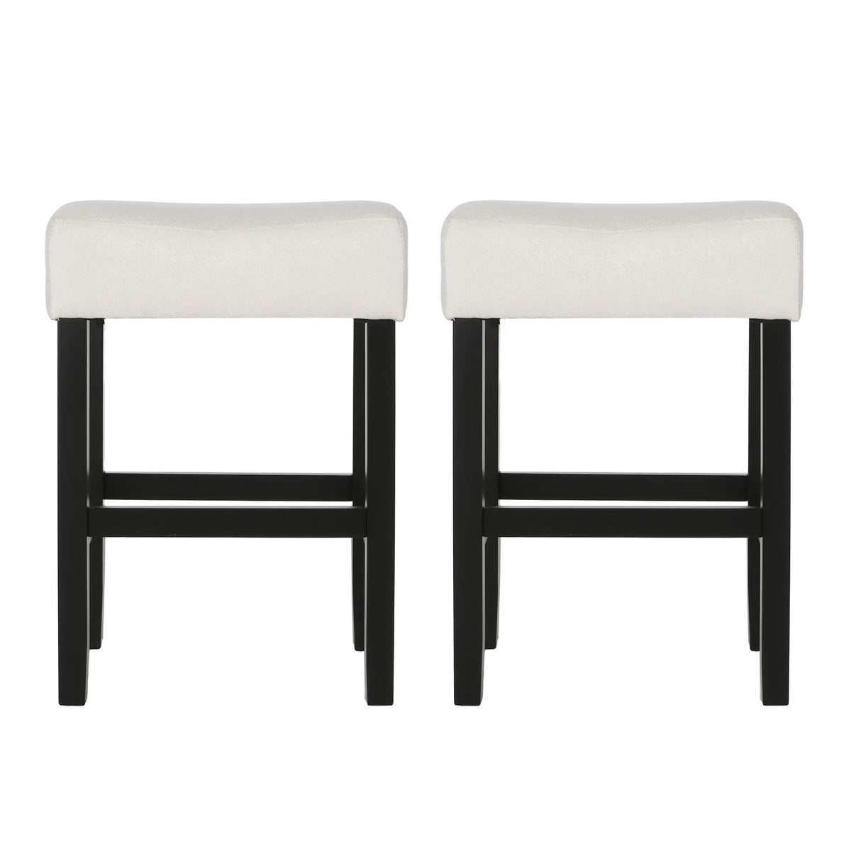 Set of 2, 26.75" Backless Fabric Counter Height Barstool by HouseOfZazla