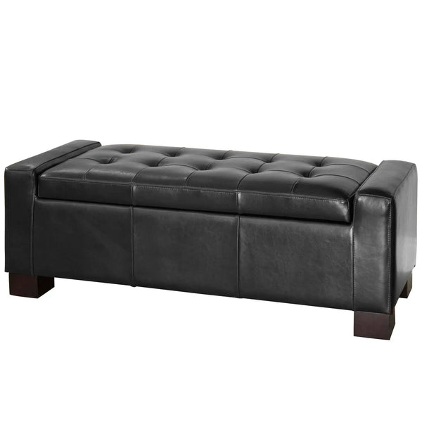 Large 51" Storage Ottoman, Tufted Storage Bench