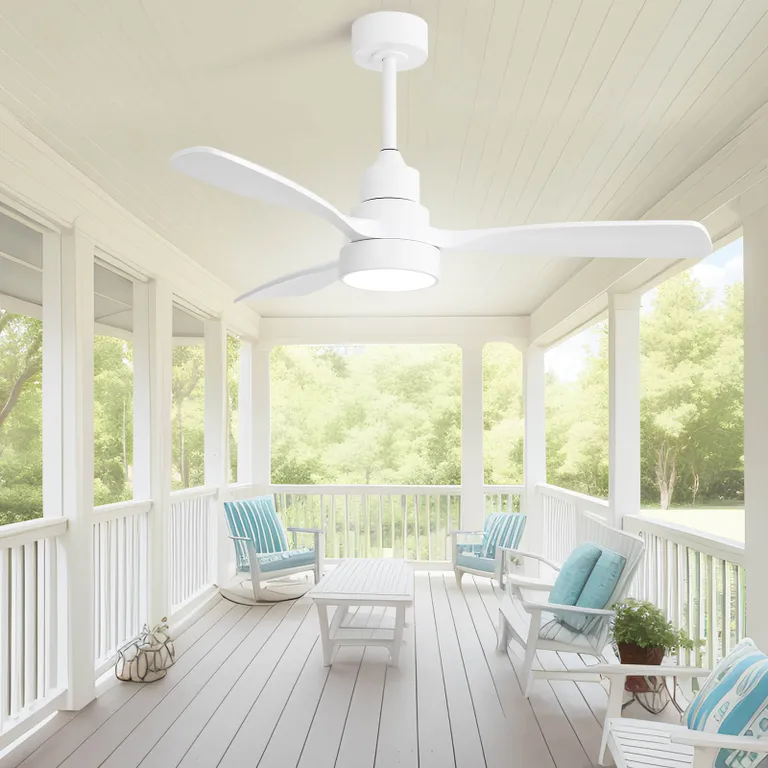 48 Inch Wood Ceiling Fan With Light and Remote Control by HouseOfZazla