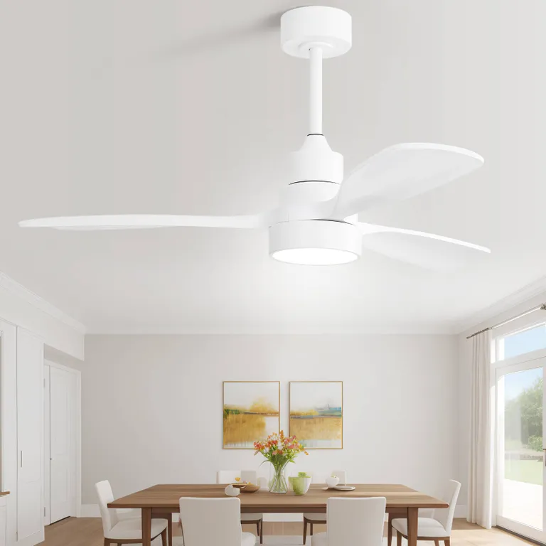 48 Inch Wood Ceiling Fan With Light and Remote Control by HouseOfZazla