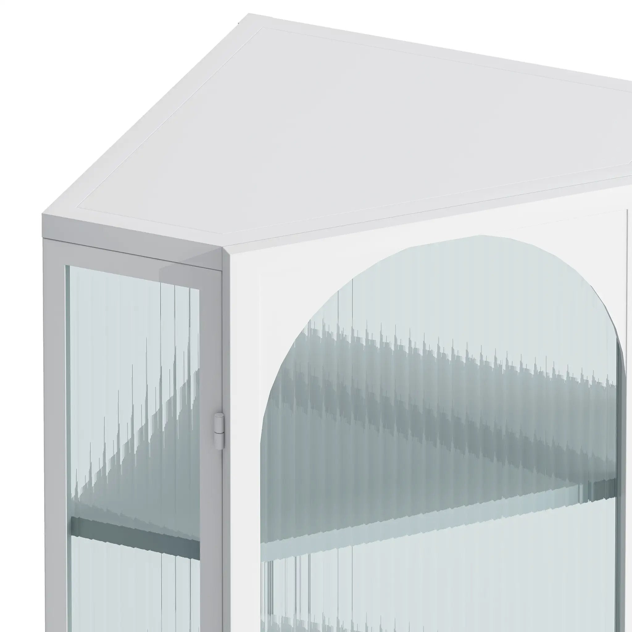Glass Door Wall Mounted Corner Cabinet by HouseOfZazla
