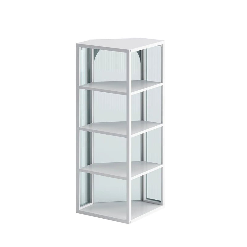 Glass Door Wall Mounted Corner Cabinet by HouseOfZazla
