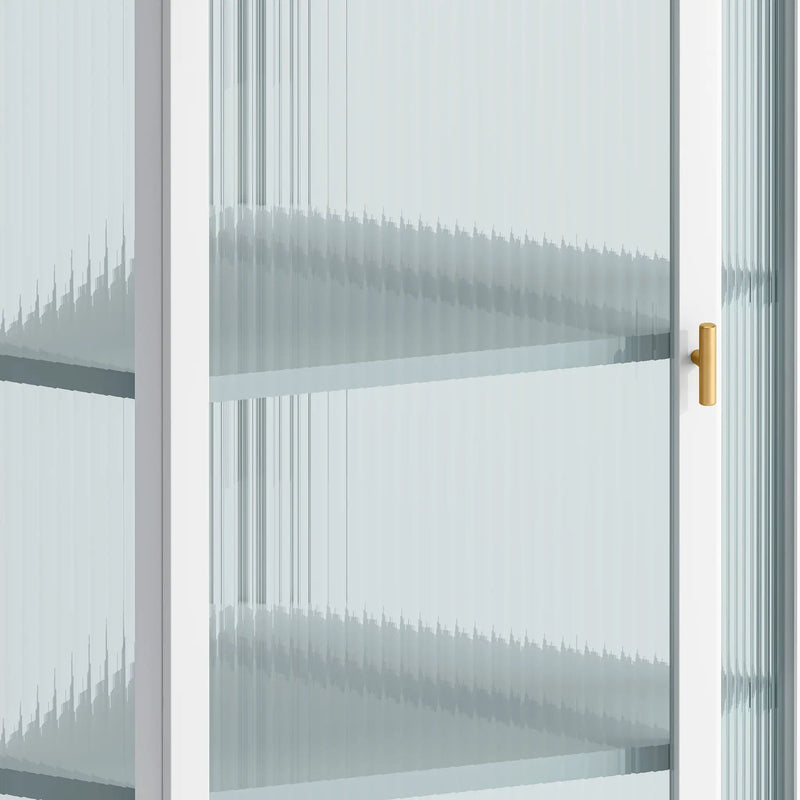 Glass Door Wall Mounted Corner Cabinet by HouseOfZazla