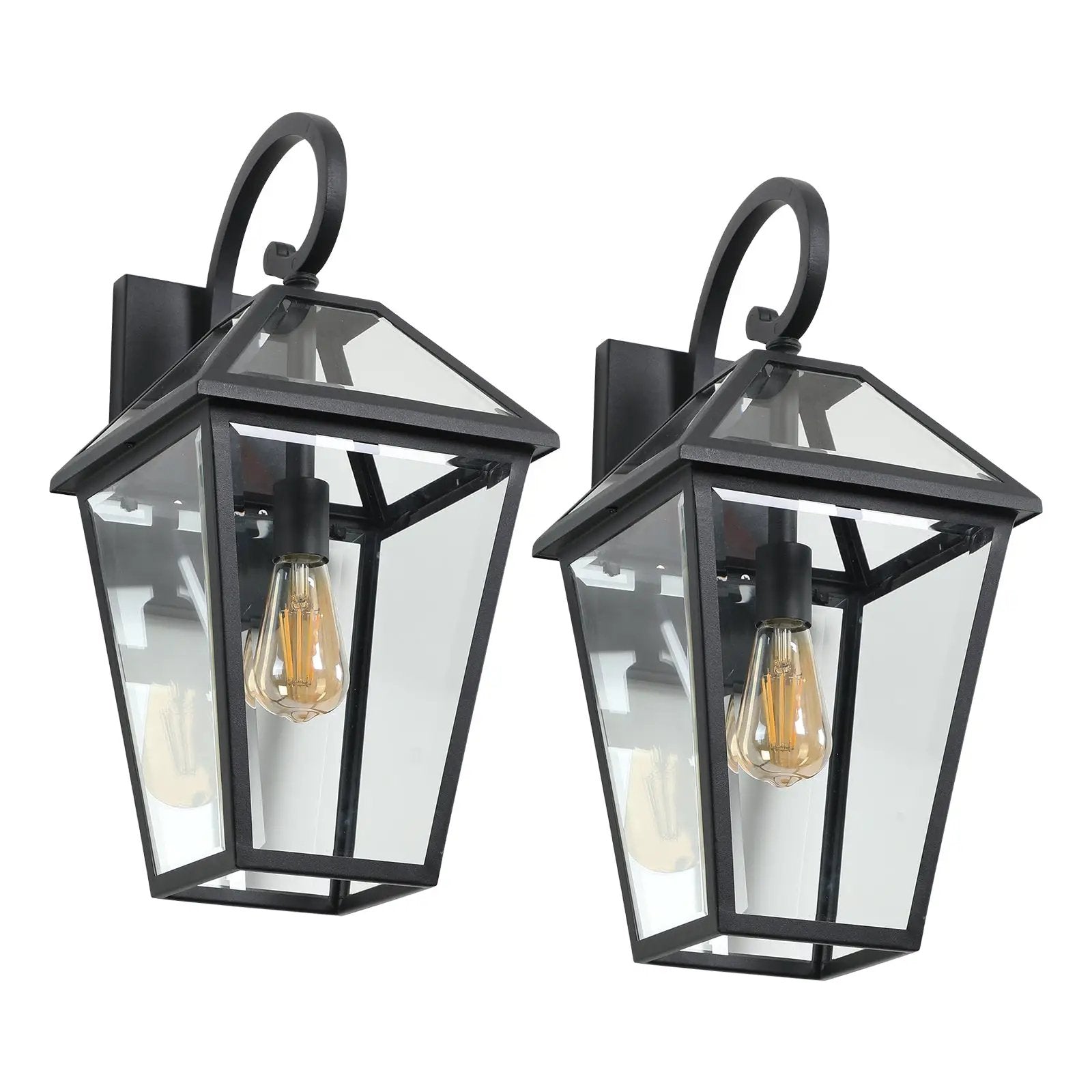 21" Outdoor Wall Lantern Light – Modern by HouseOfZazla