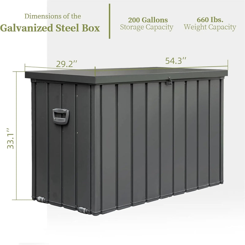 200 Gallon Outdoor Storage Deck Box by HouseOfZazla