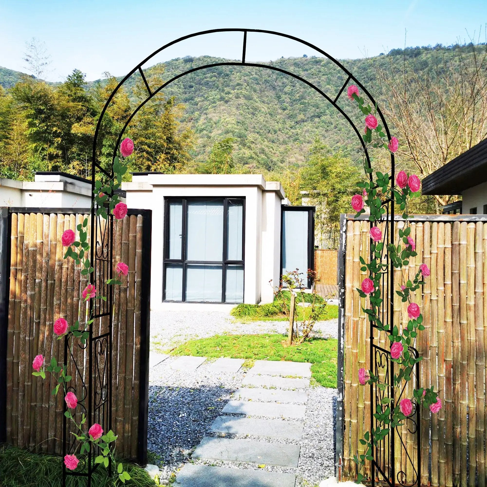 Metal Garden Arch W55'' x H94.5'' by HouseOfZazla