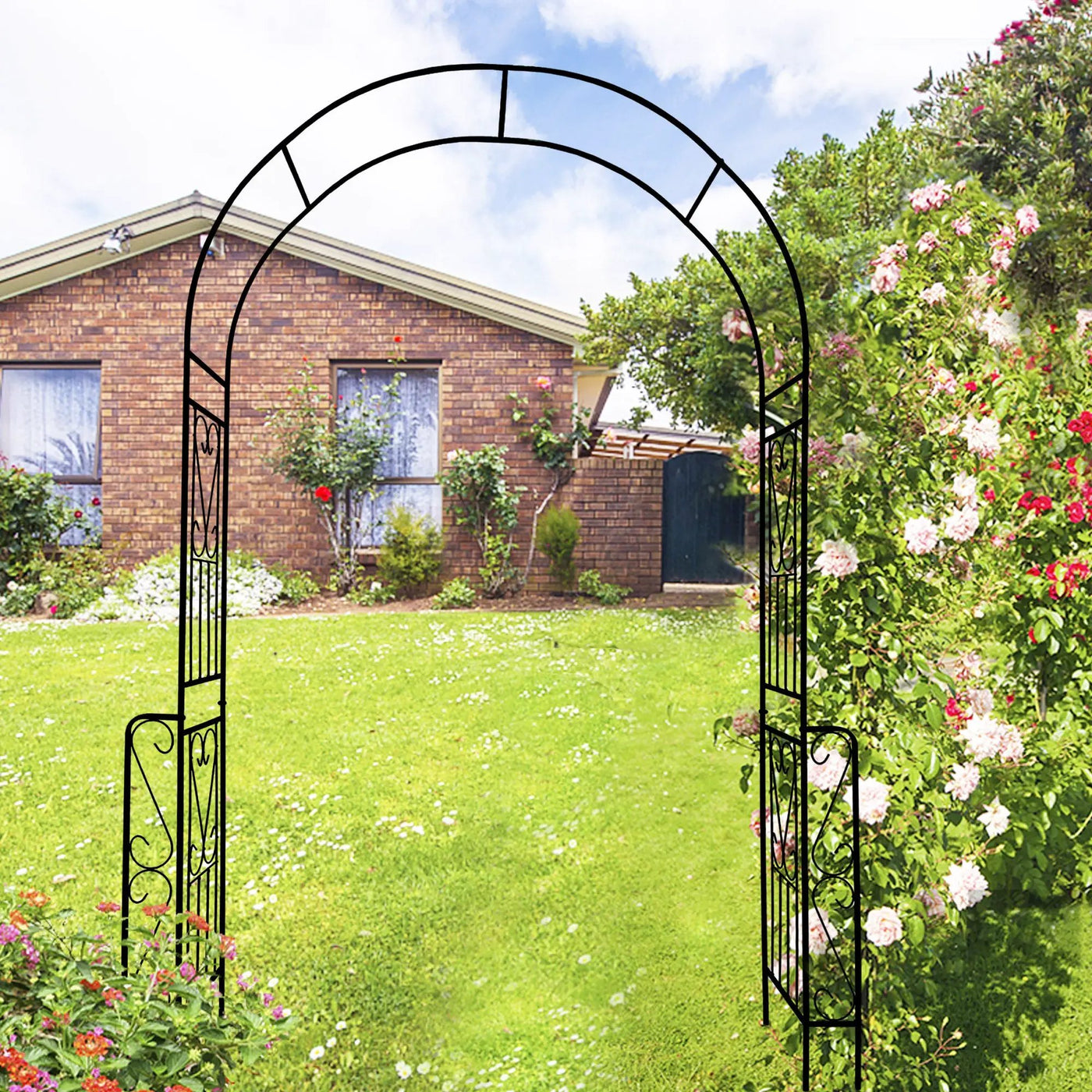 Metal Garden Arch W55'' x H94.5'' by HouseOfZazla