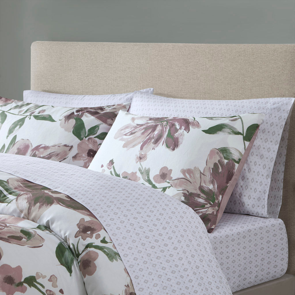 Queen Floral Comforter Set with Bed Sheets, photo 5 of 10