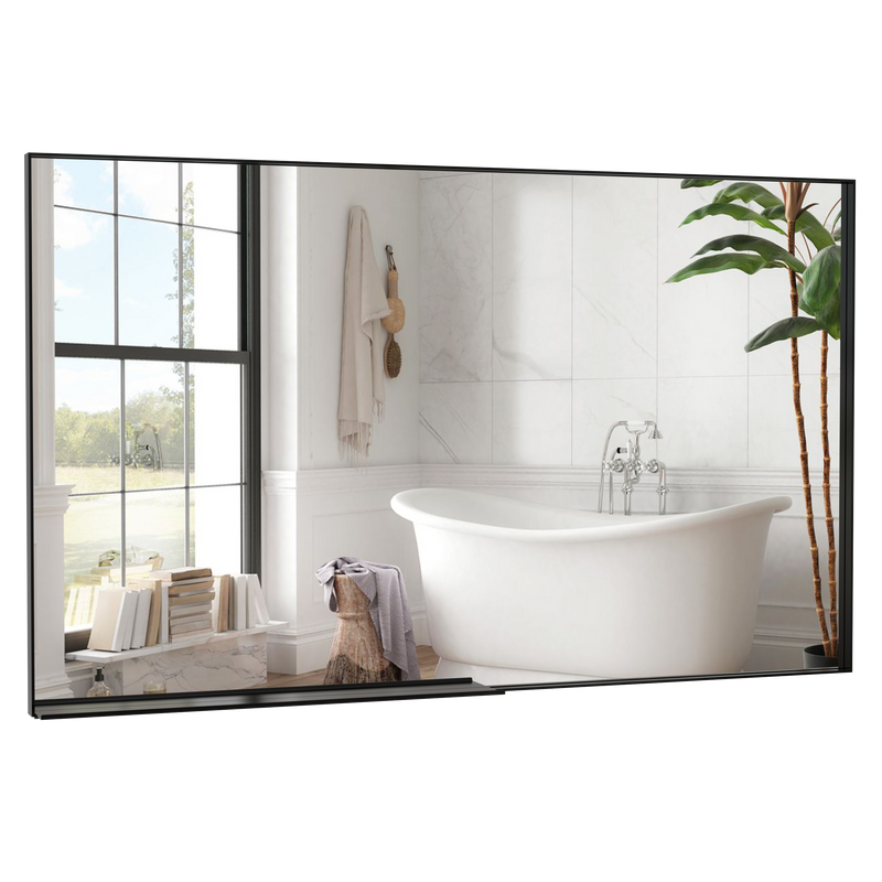 60" x 36" Oversized Modern Rectangle Bathroom Mirror by HouseOfZazla
