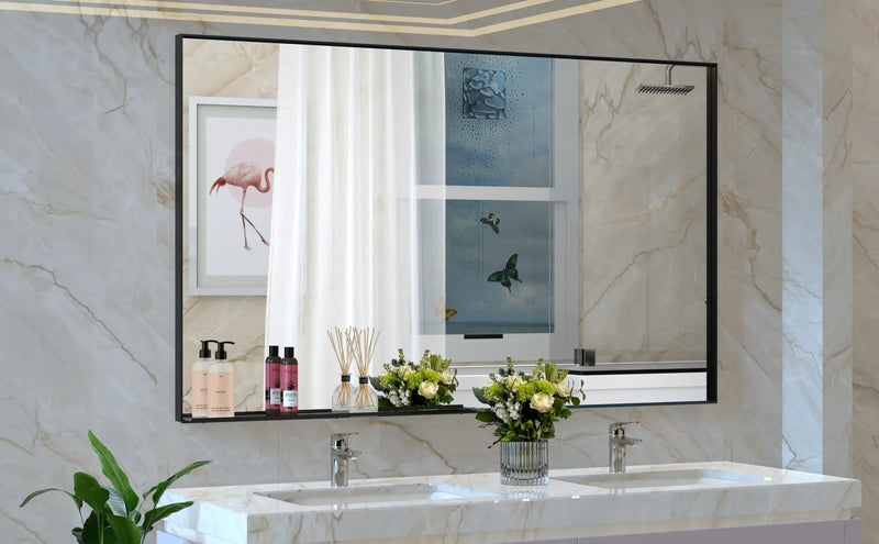 60" x 36" Oversized Modern Rectangle Bathroom Mirror by HouseOfZazla