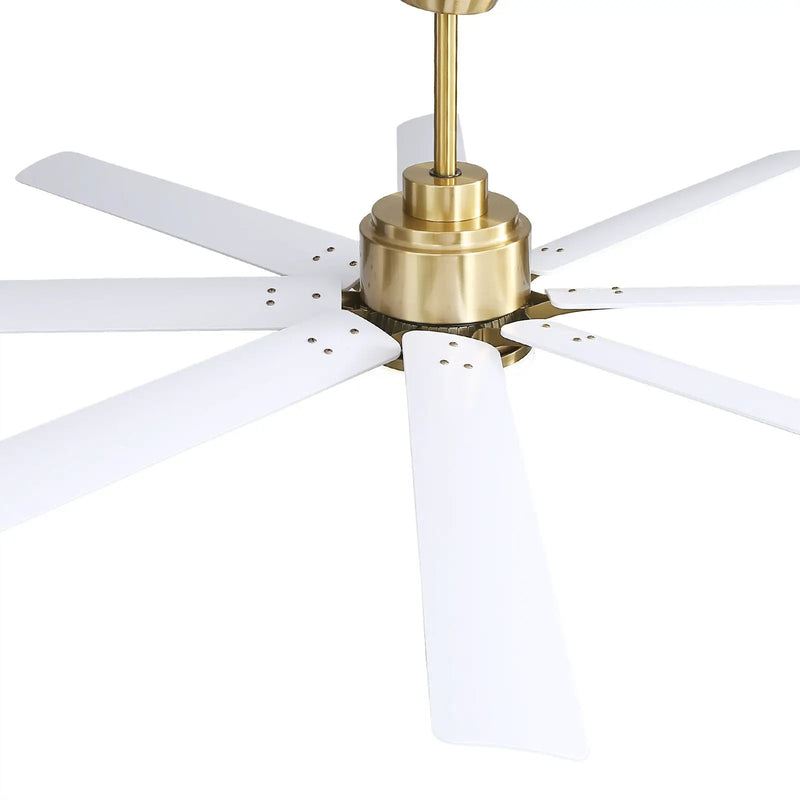 66 Inch Modern Smart Ceiling Fan with Reversible DC Motor and LED Light by HouseOfZazla