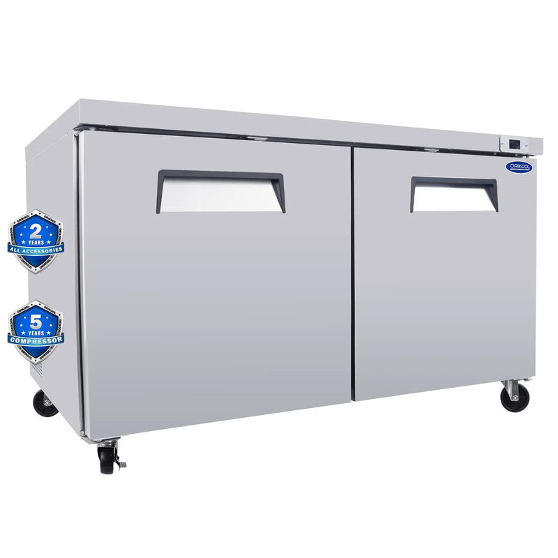 ORIKOOL 60" Commercial Under Counter Freezer by HouseOfZazla