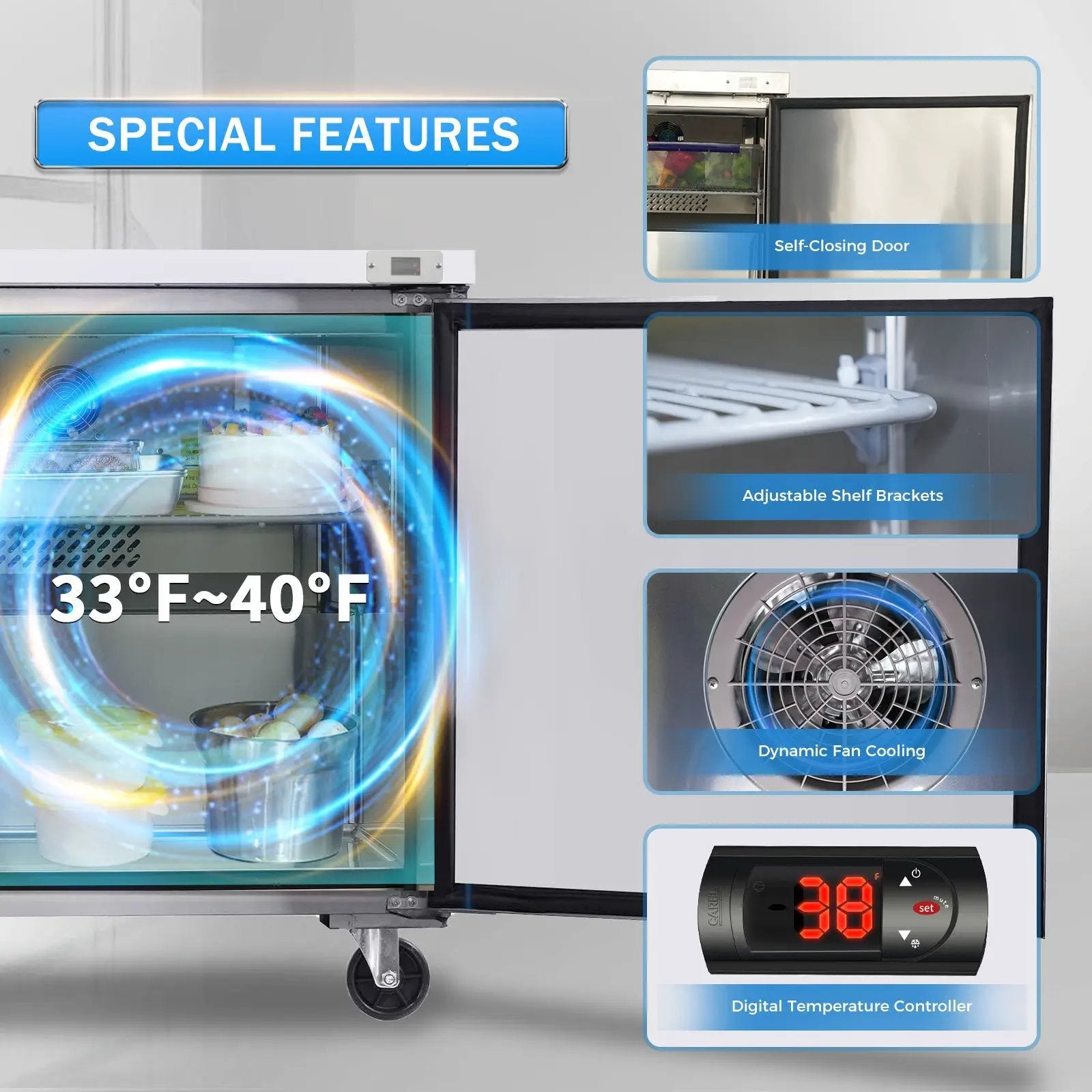 Orikool 48 IN Commercial Refrigerators by HouseOfZazla