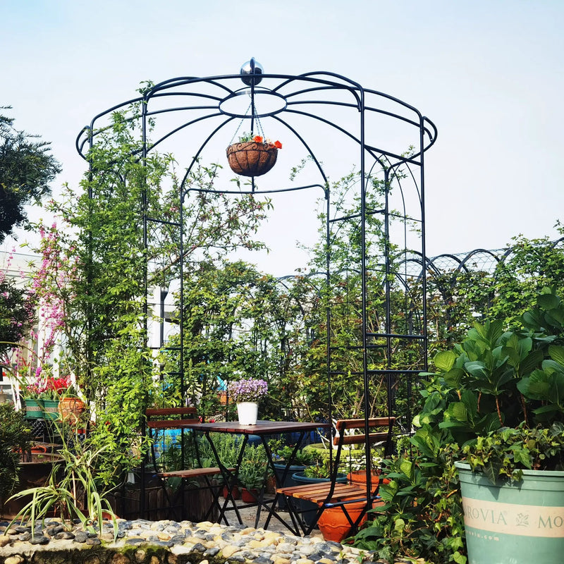 Metal Garden Arch Iron Garden Arbors Gazebo by HouseOfZazla