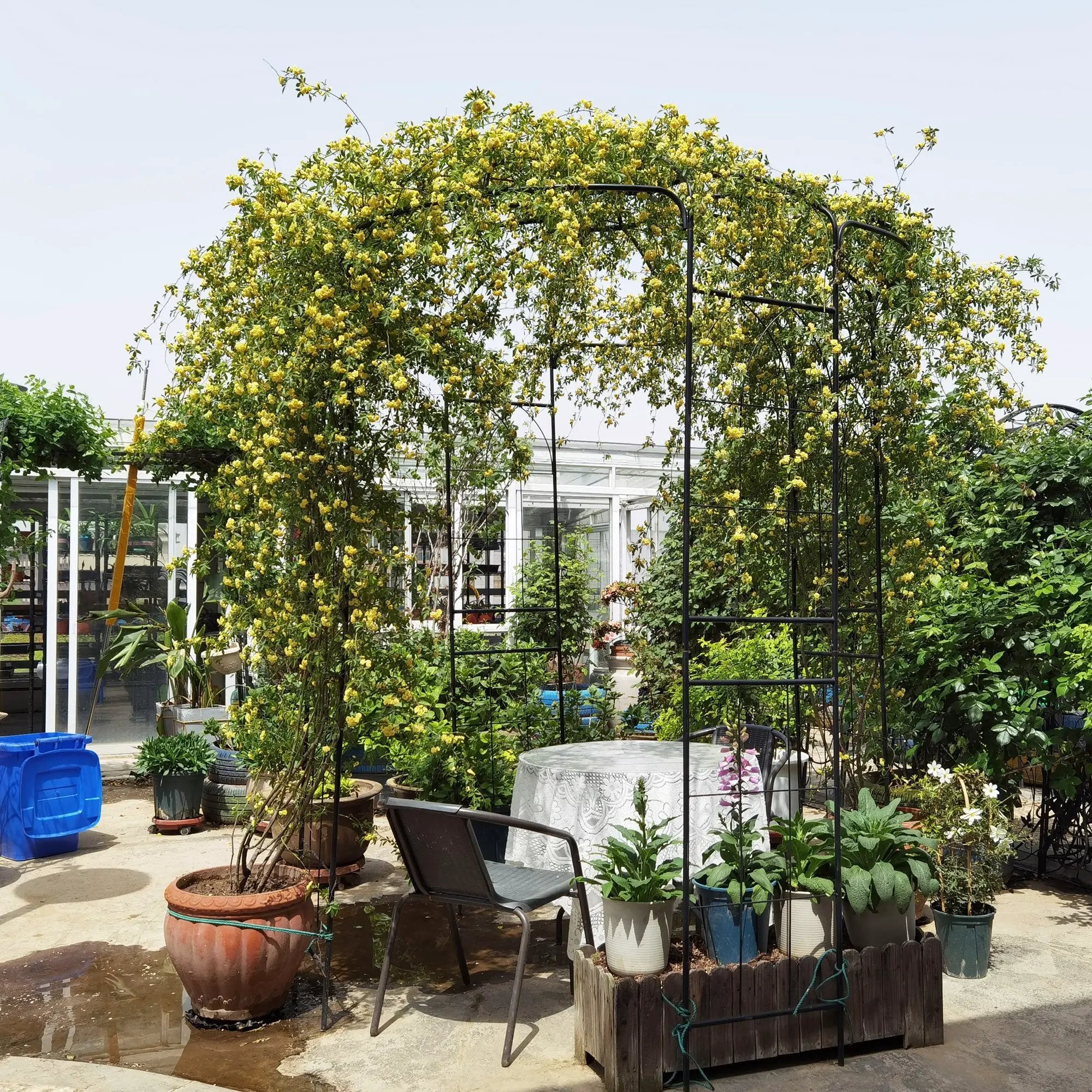 Metal Garden Arch Iron Garden Arbors Gazebo by HouseOfZazla