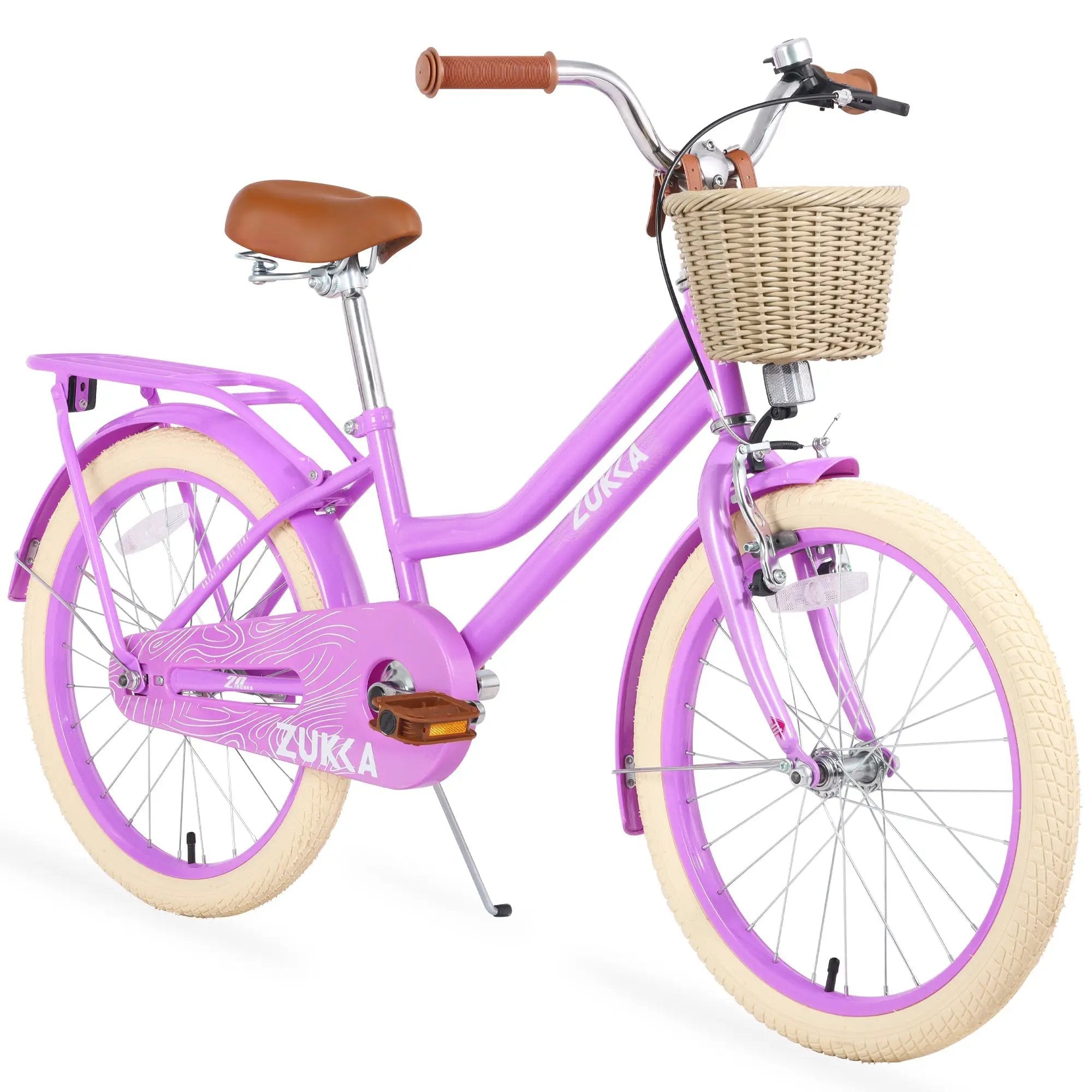 Girls Bike with Basket for Ages 7-10 Years - 20 Inch Wheels by HouseOfZazla