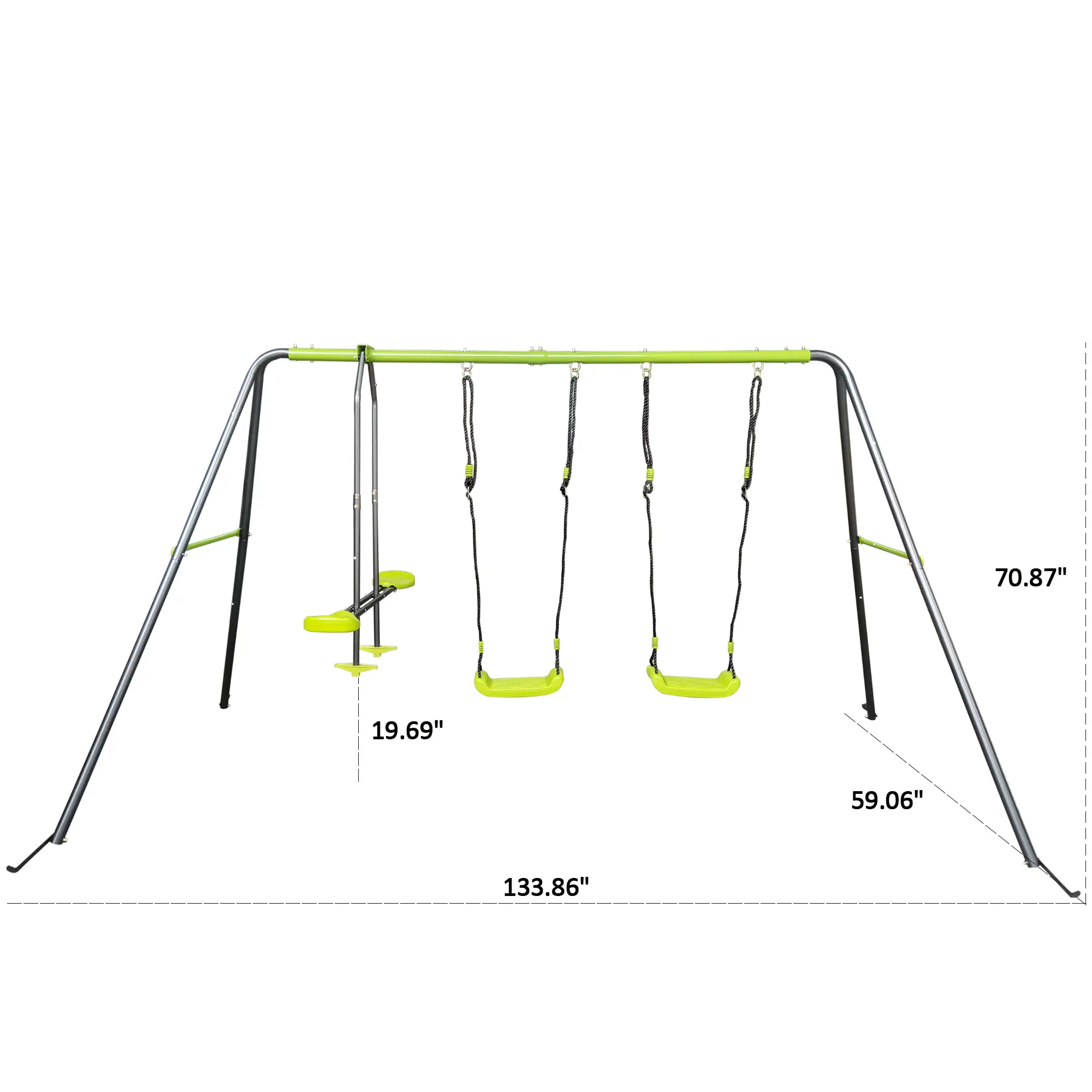 XNS081 Lime Swing Set by HouseOfZazla