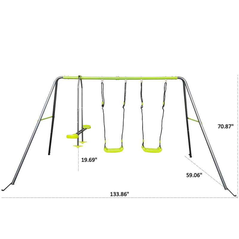 XNS081 Lime Swing Set by HouseOfZazla