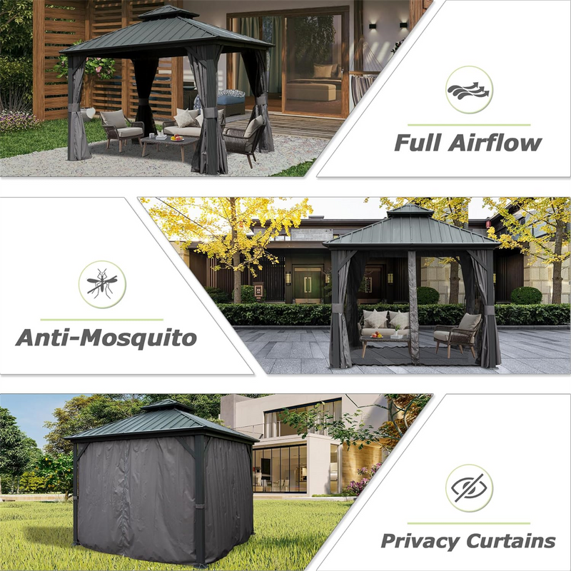 8' X 8' Hardtop Gazebo by HouseOfZazla