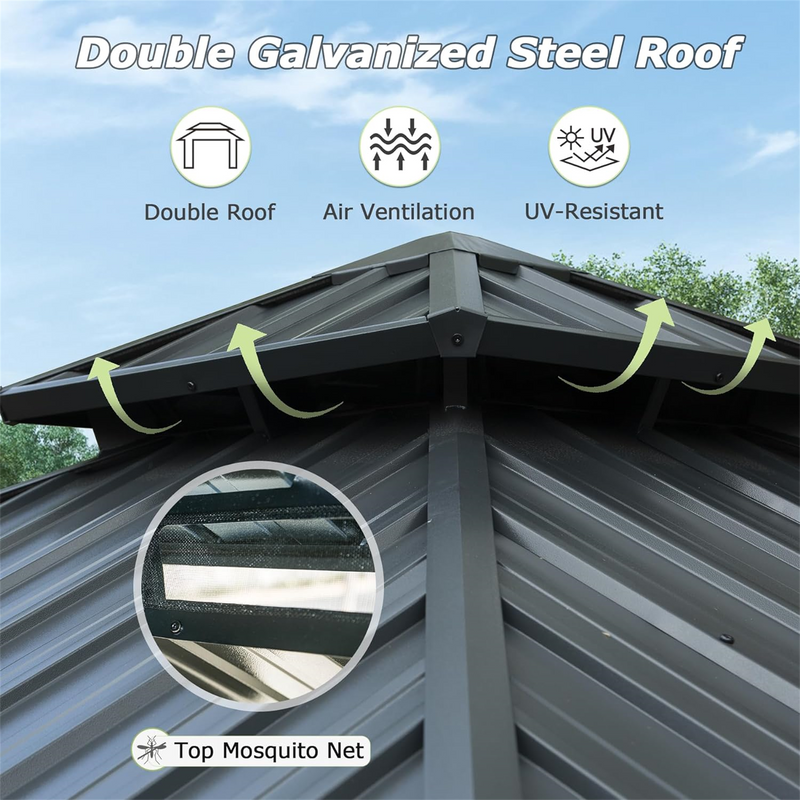 8' X 8' Hardtop Gazebo by HouseOfZazla