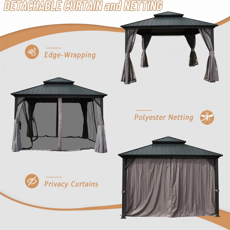 12' X 12' Hardtop Gazebo by HouseOfZazla