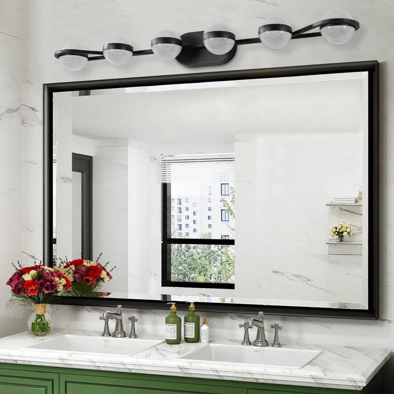 43" Black Minimalist LED Bathroom Vanity Light by HouseOfZazla