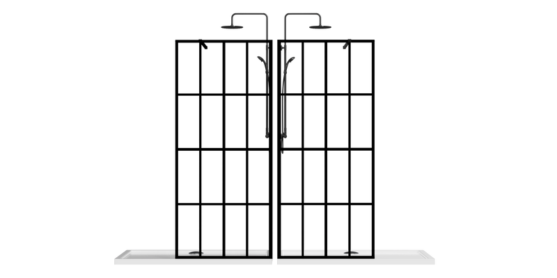 Goodyo 46" X 72" Shower Screen for Walk-in Wet-room by HouseOfZazla