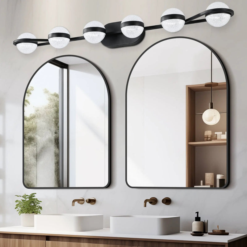 43" Black Minimalist LED Bathroom Vanity Light by HouseOfZazla