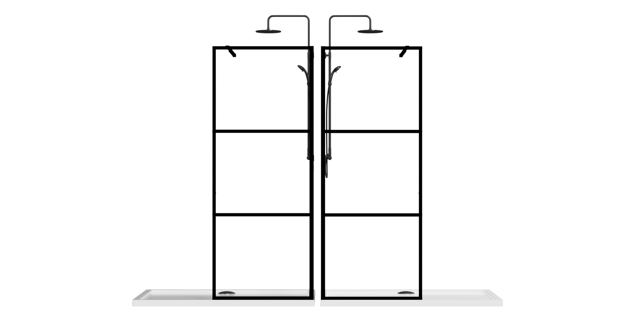 Goodyo 34" Shower Screen Door Walk-in Wet-room by HouseOfZazla