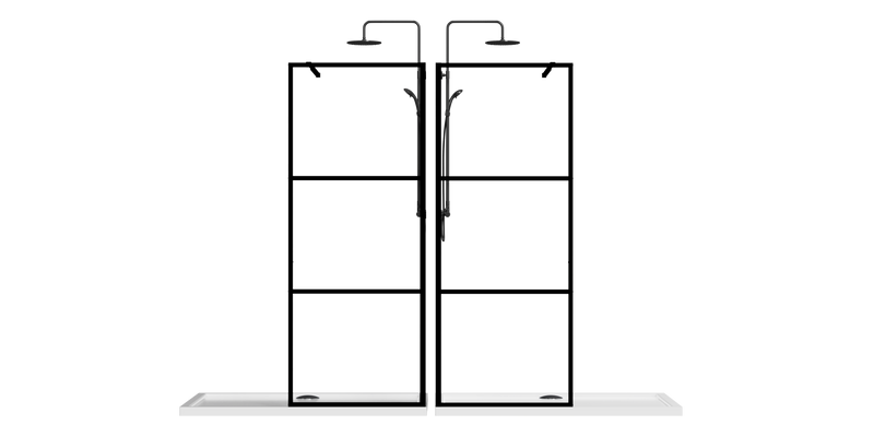 Goodyo 34" Shower Screen Door Walk-in Wet-room by HouseOfZazla