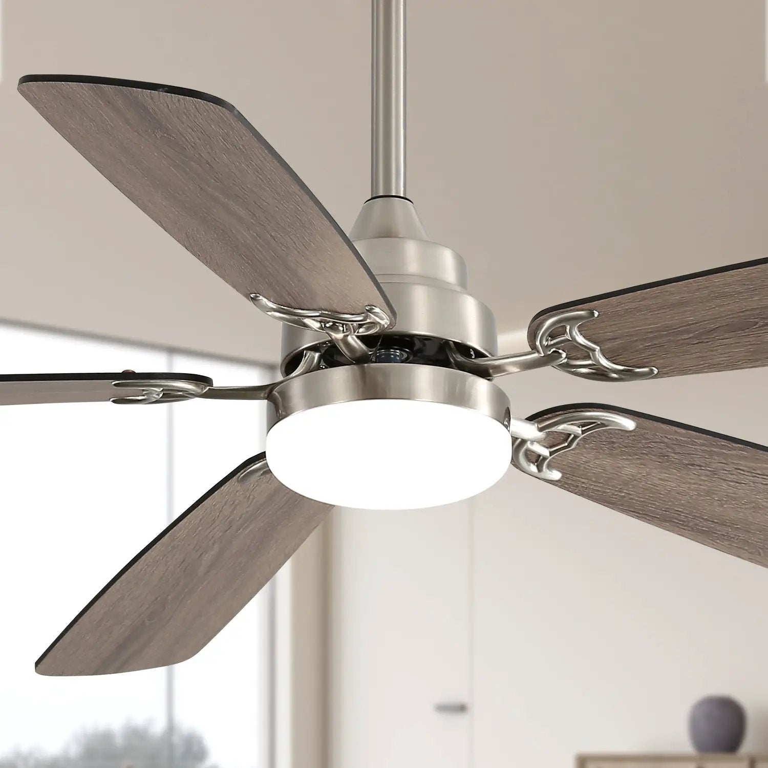 Modern 52-Inch LED Ceiling Fan With Remote Control by HouseOfZazla