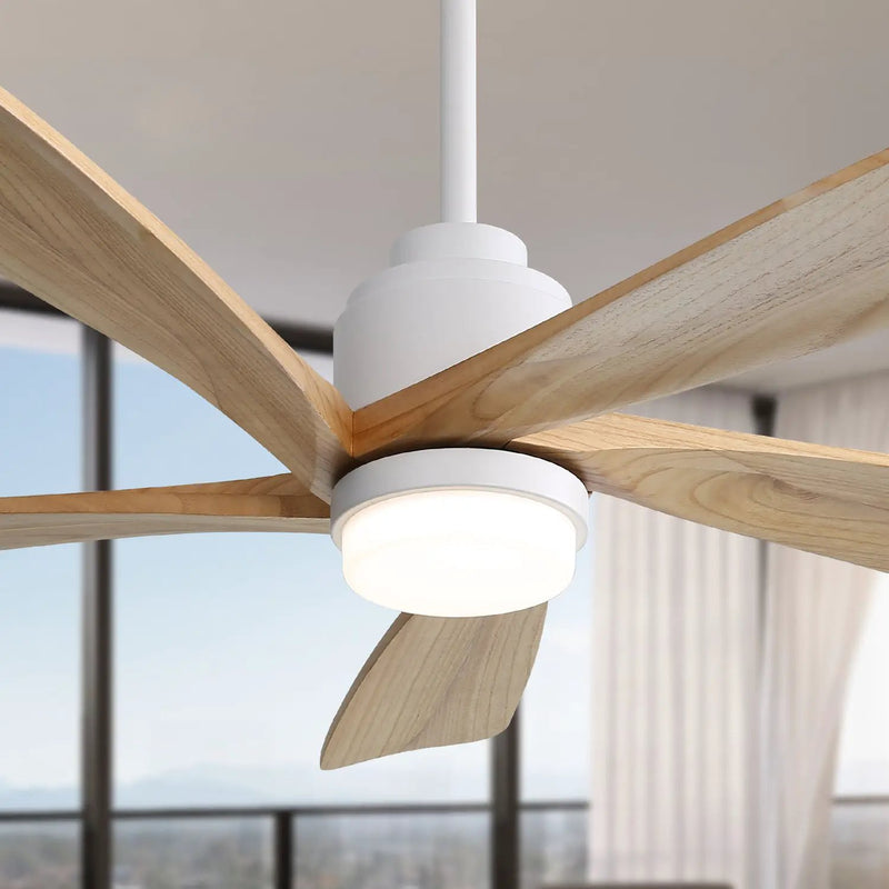 52 Inch Ceiling Fan With Dimmable LED Light and Remote Control by HouseOfZazla