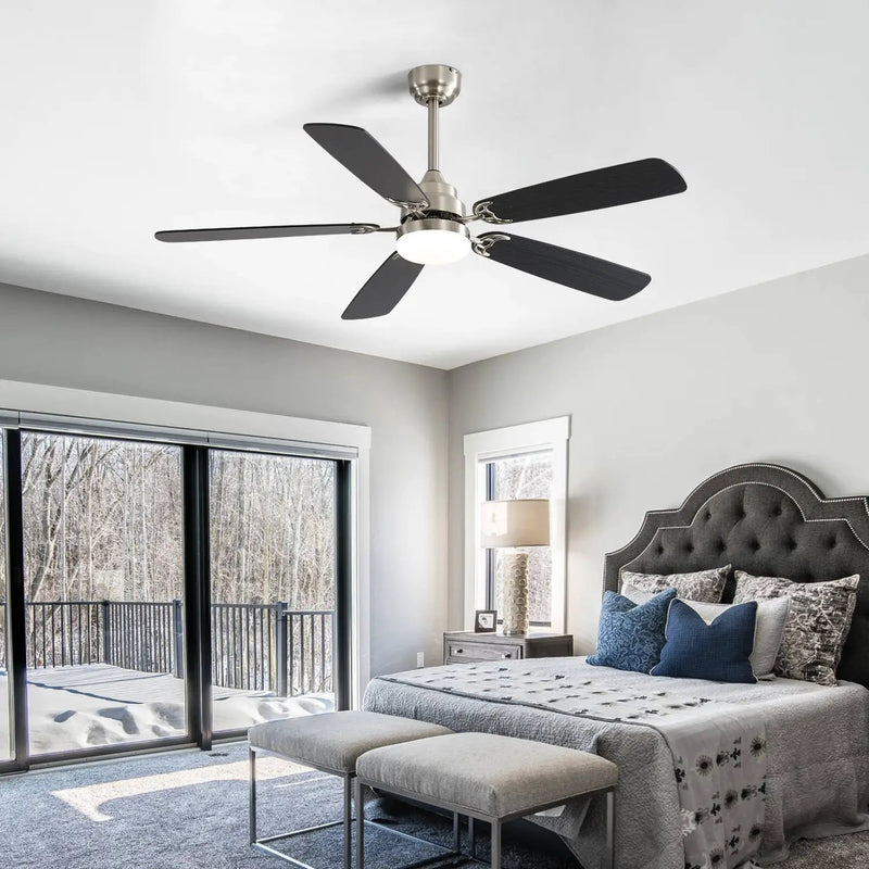 Modern 52-Inch LED Ceiling Fan With Remote Control by HouseOfZazla