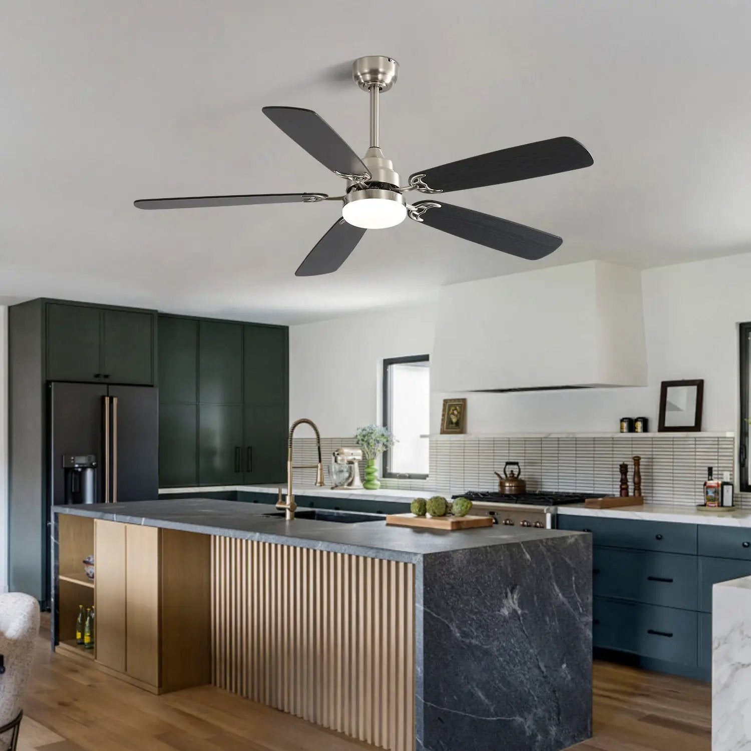 Modern 52-Inch LED Ceiling Fan With Remote Control by HouseOfZazla