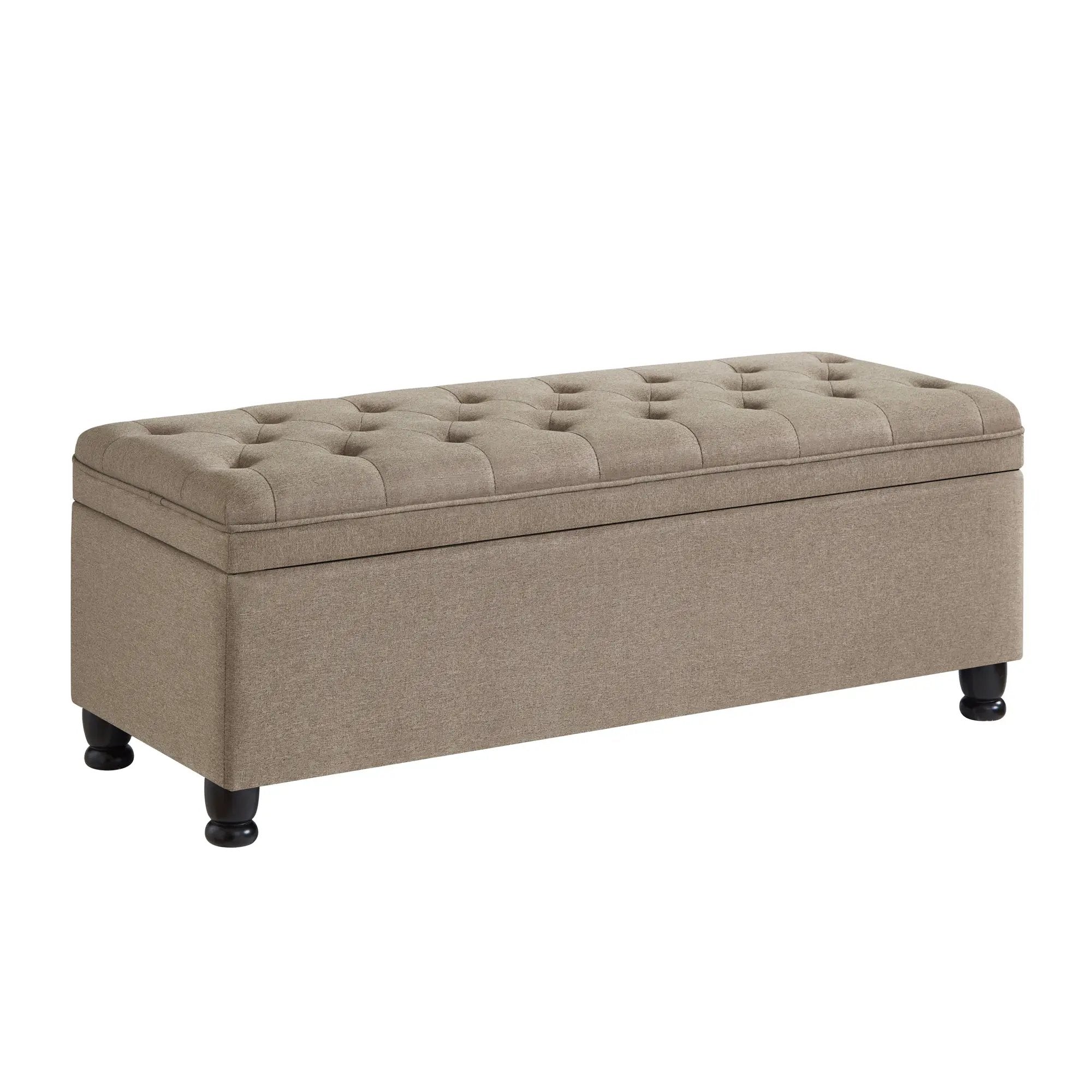 Upholstered Tufted Button Storage Bench by HouseOfZazla