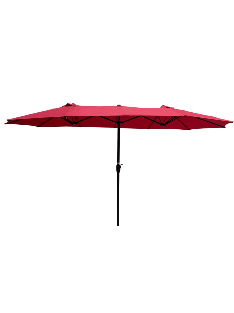 15Ft x 9Ft Double-Sided Patio Umbrella by HouseOfZazla
