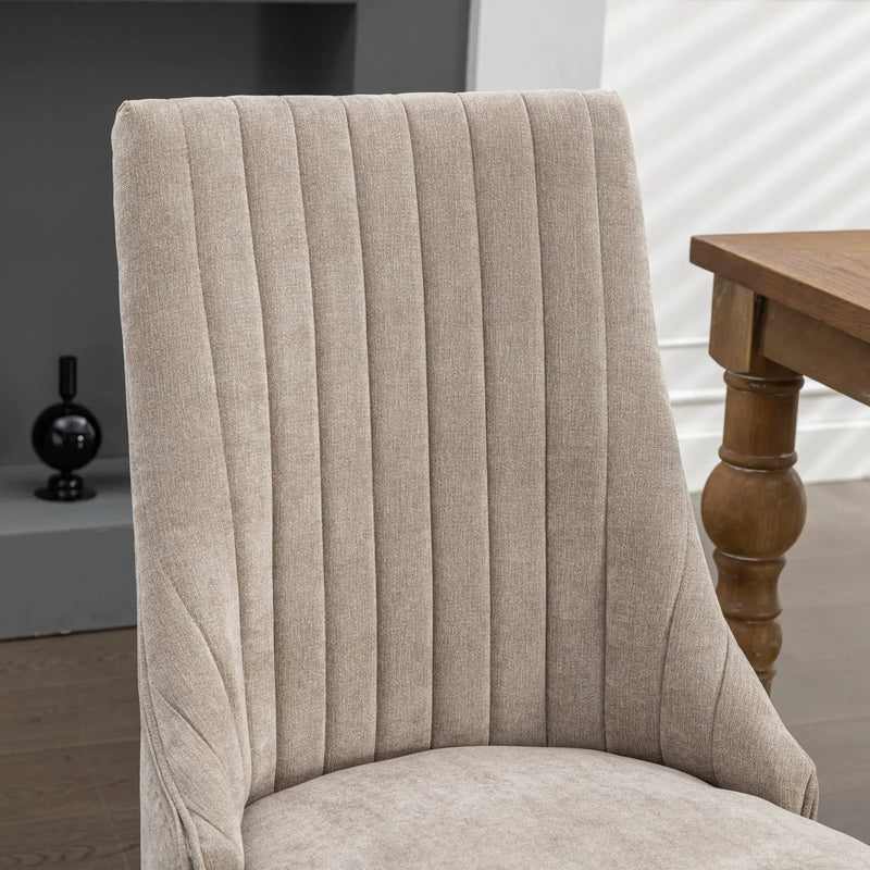 Rayon Cloth Flocking High Back Dining Chair by HouseOfZazla
