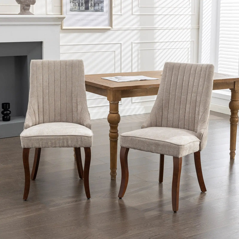 Rayon Cloth Flocking High Back Dining Chair by HouseOfZazla