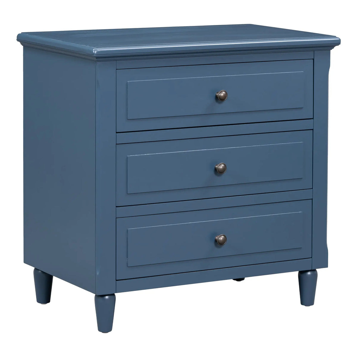 U_STYLE 28'' Pine Wood Nightstand with 3 Drawers by HouseOfZazla