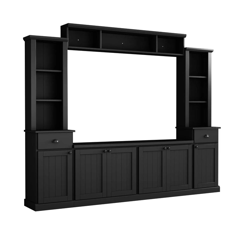 Elegant TV Stand Set for Modern Entertainment Spaces by HouseOfZazla
