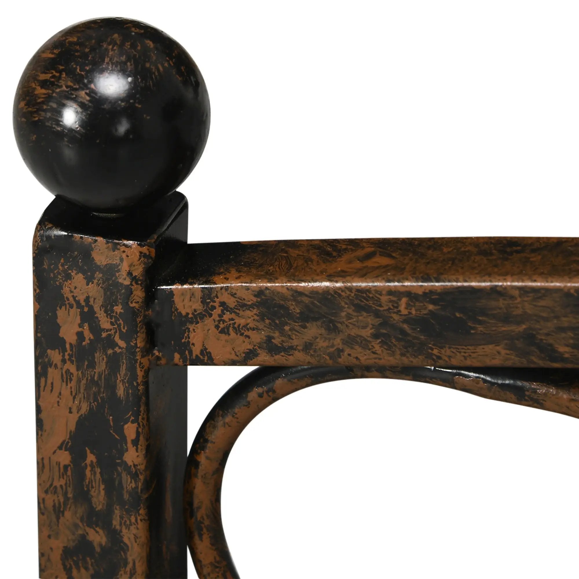 Outsunny 3.3FT Metal Arch Zen Garden Bridge by HouseOfZazla