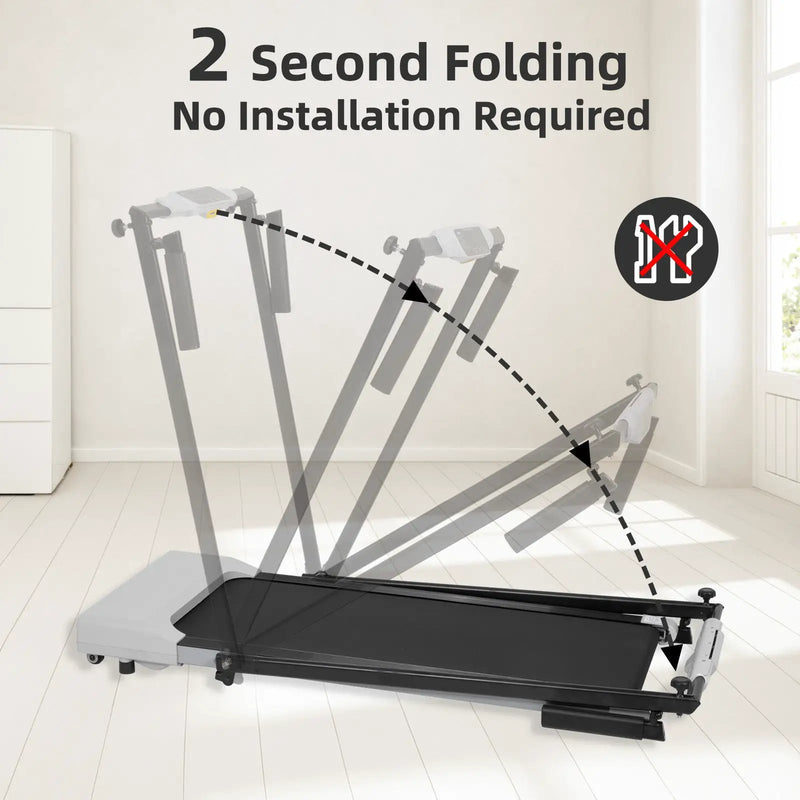 Treadmills for Home, Treadmill with LED for Walking & Running by HouseOfZazla