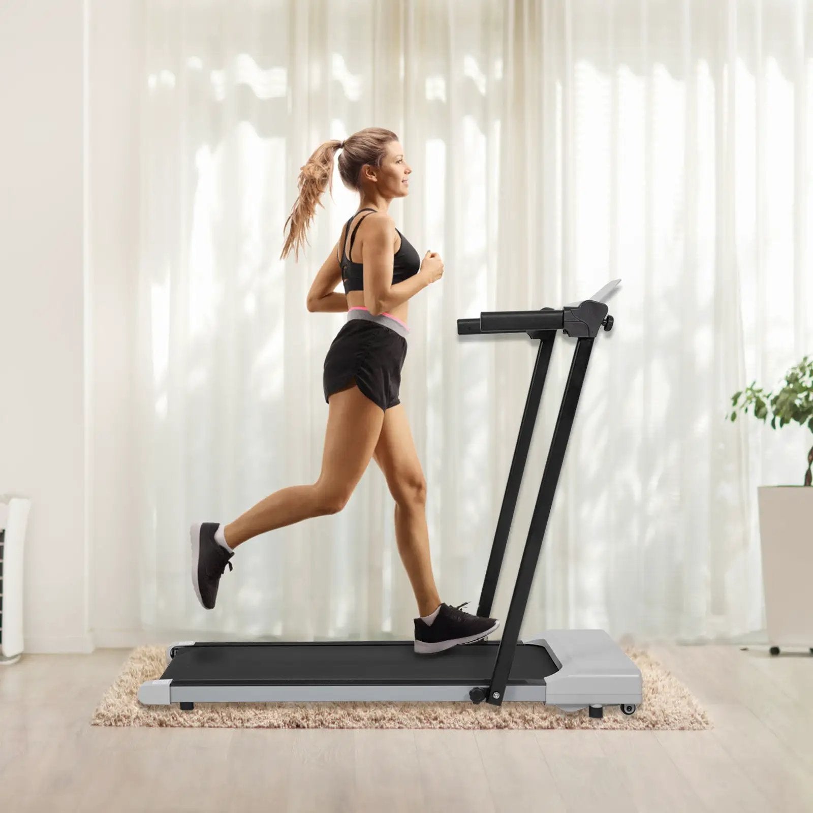 Treadmills for Home, Treadmill with LED for Walking & Running by HouseOfZazla
