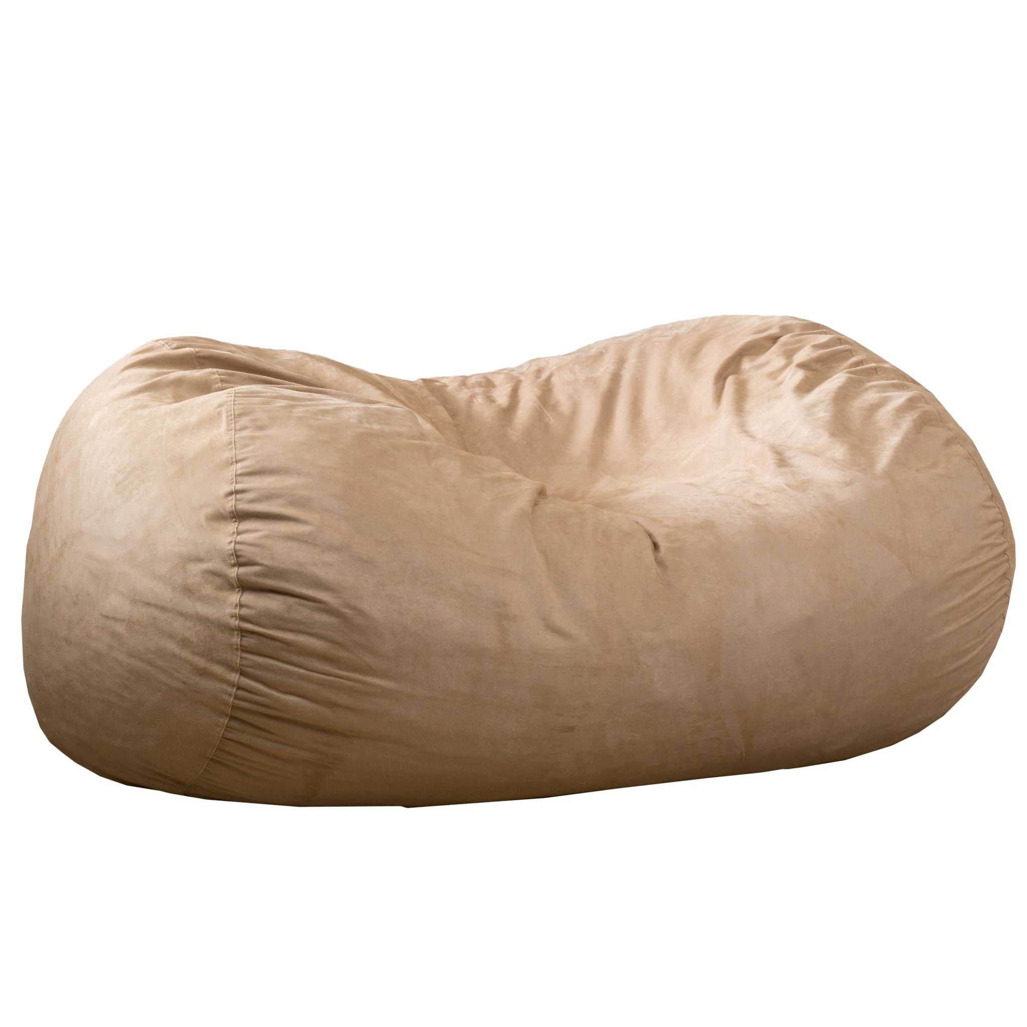 Marlin 6.5 Foot Suede Cylindrical Bean Bag, Tuscany by HouseOfZazla